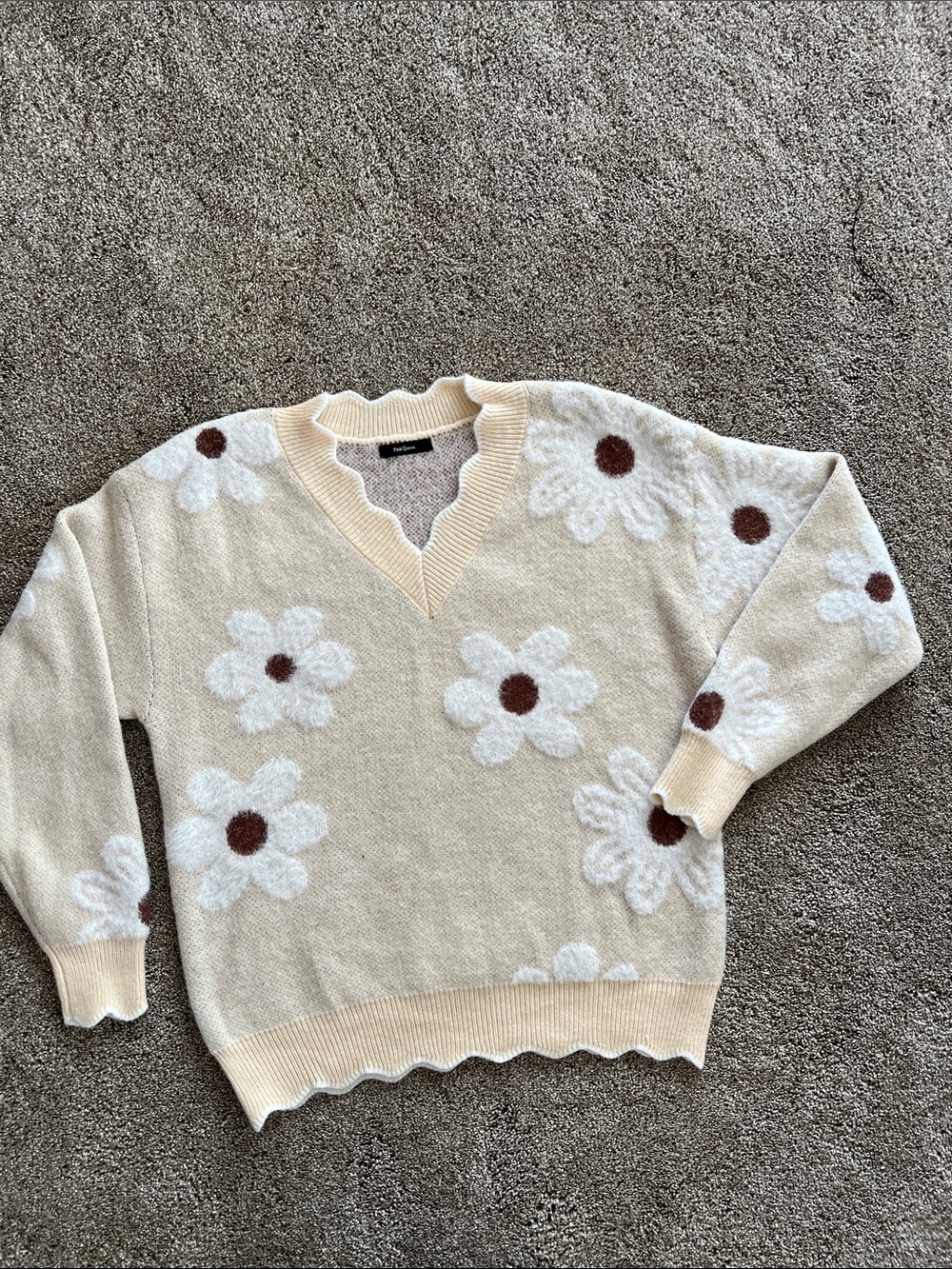 Pink Queen floral sweater